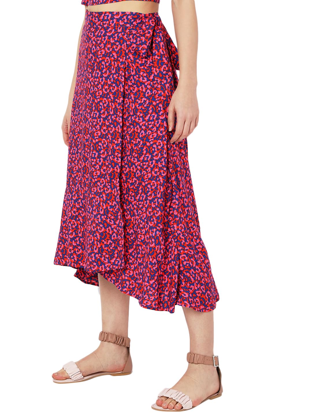 Vero Moda Women Midi Skirt (113254001-Fiesta_Fiesta (Pink)_XS)