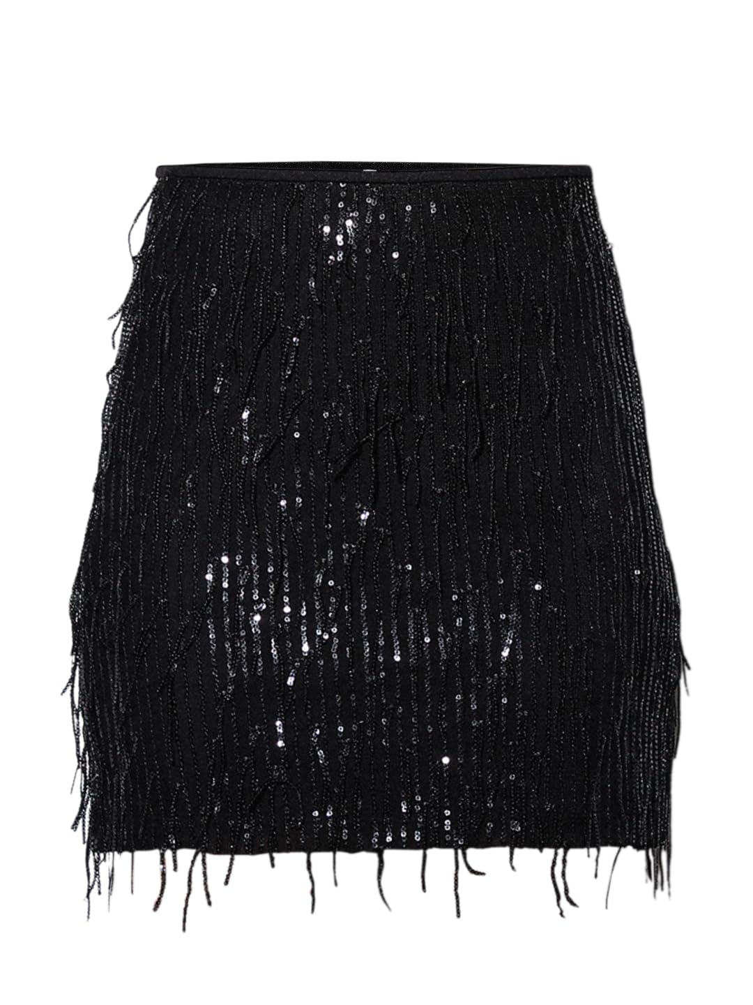 ONLY Women's Regular Fit High Rise Skirt Black