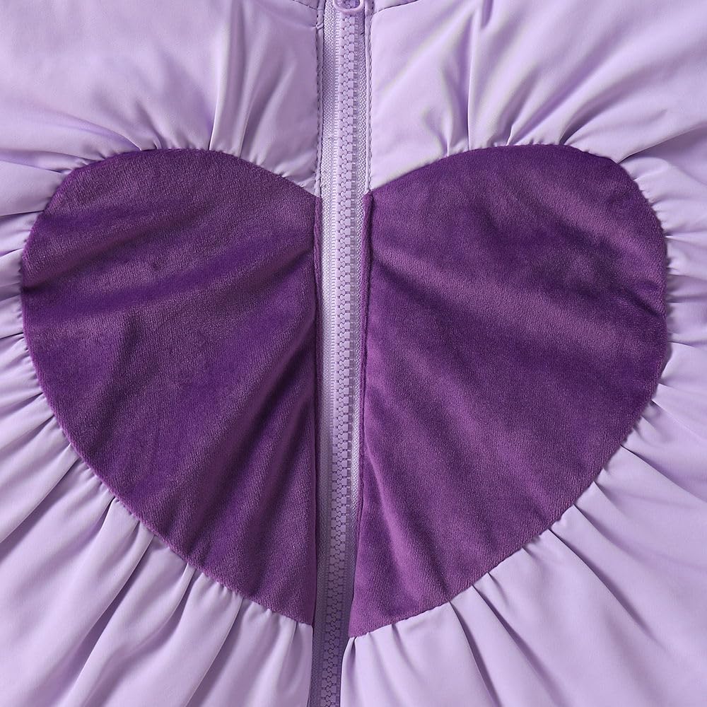 Hopscotch Baby Girls Polyester Blend Waist Length Jackets in Lavender Color For Ages (12-18 Months)