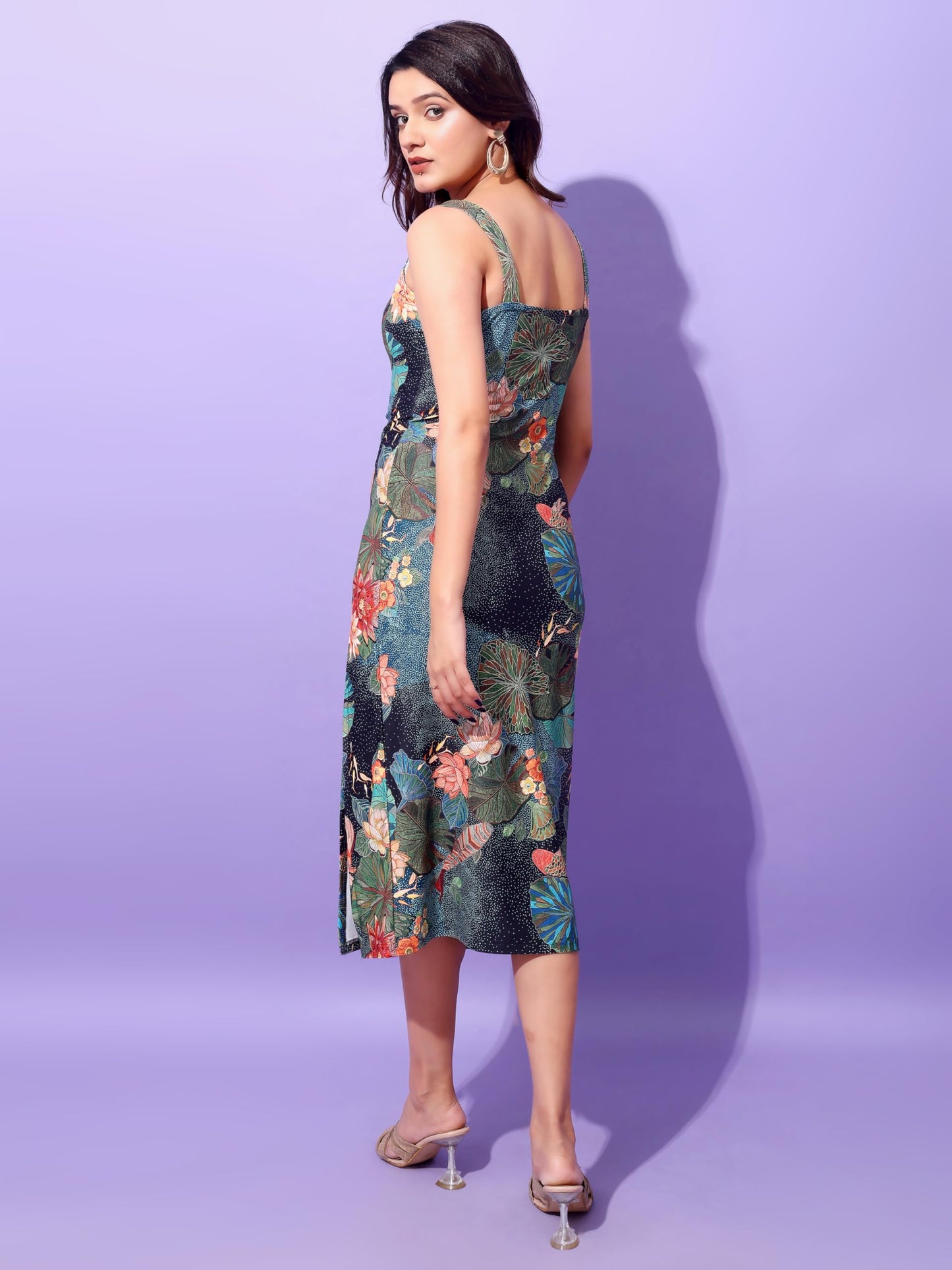 Attire Empire Women Blue Bodycon Dress