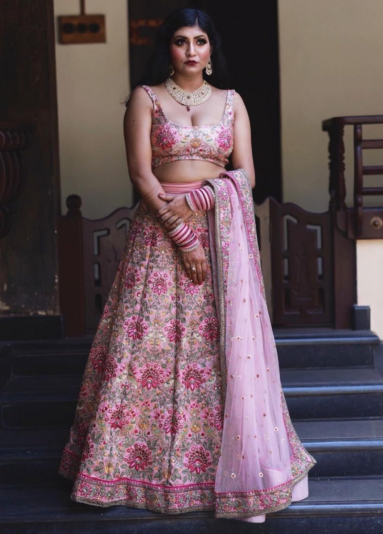AG Clothing Women's Silk Semi Stitched Lehenga Choli With Dupatta | Heavy Embroidery Pattern | Traditional, Wedding, Ethnic Wear Lehenga (ZC-NeoTraditionali-7108-Pink)