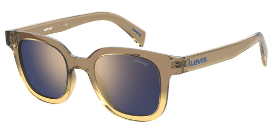 Levi's Lv 1010/S Rectangular Sunglasses, Brown, 48mm, 21mm