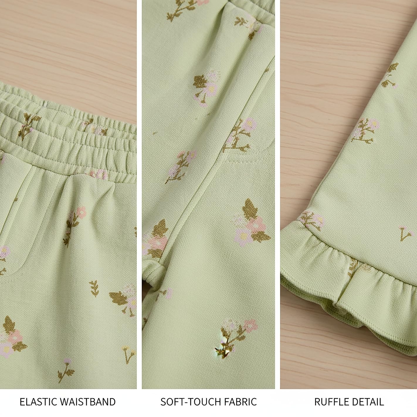 Mothercare Girls Pretty Floristry Printed Trousers - Green