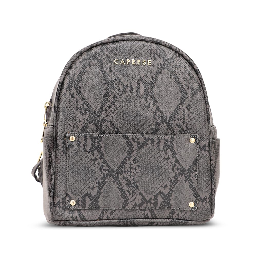 Caprese Canes Fashion Backpack for Women (Small, Grey)