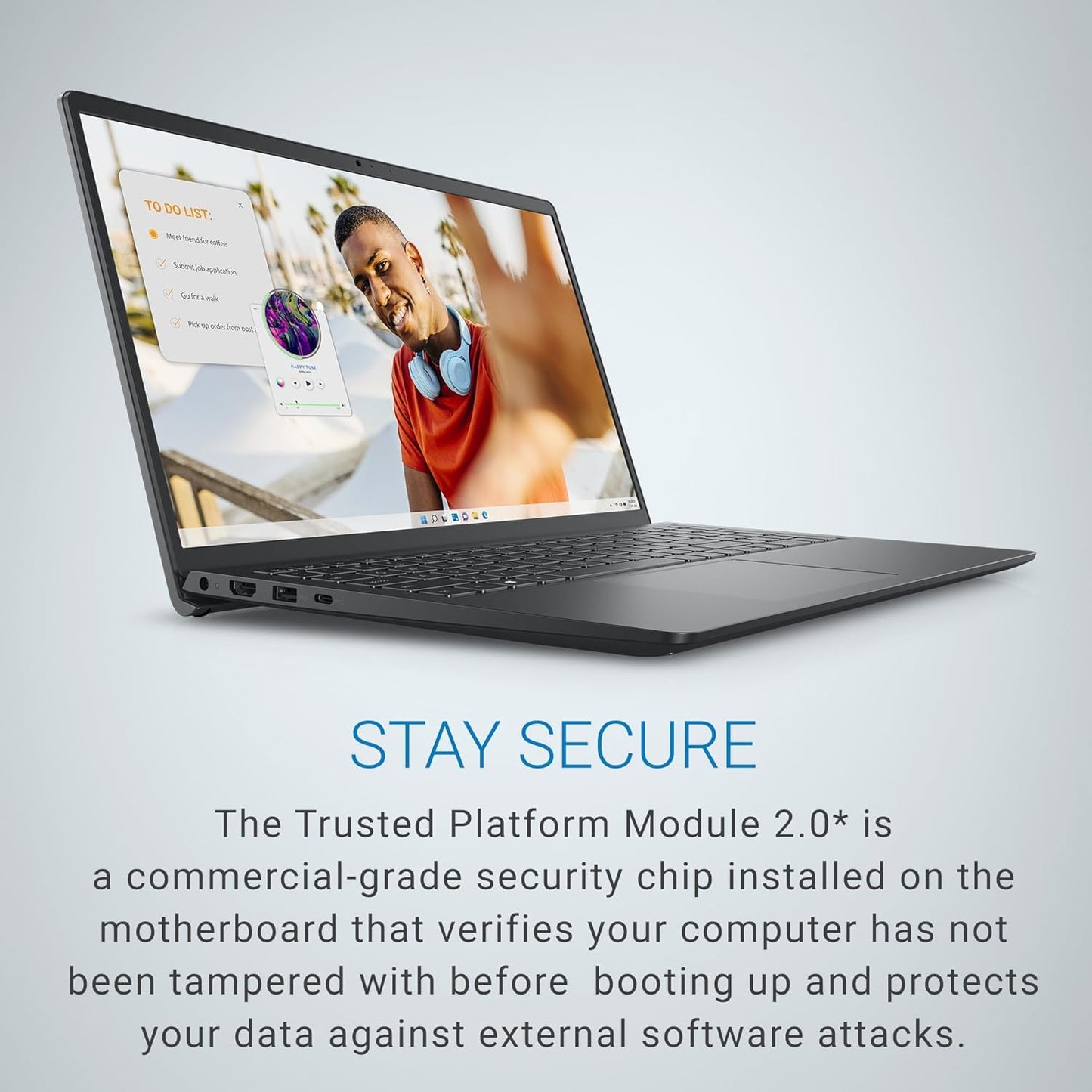 Dell 15, Intel Core i3 13th Gen - 1305U, 16 GB:DDR4 RAM, 512GB, FHD 15.6"/39.6 cm Narrow Border Display, Windows 11, Office H&S 2024, Carbon Grey, Intel UHD Graphics, 1.66 Kg Thin & Light Laptop