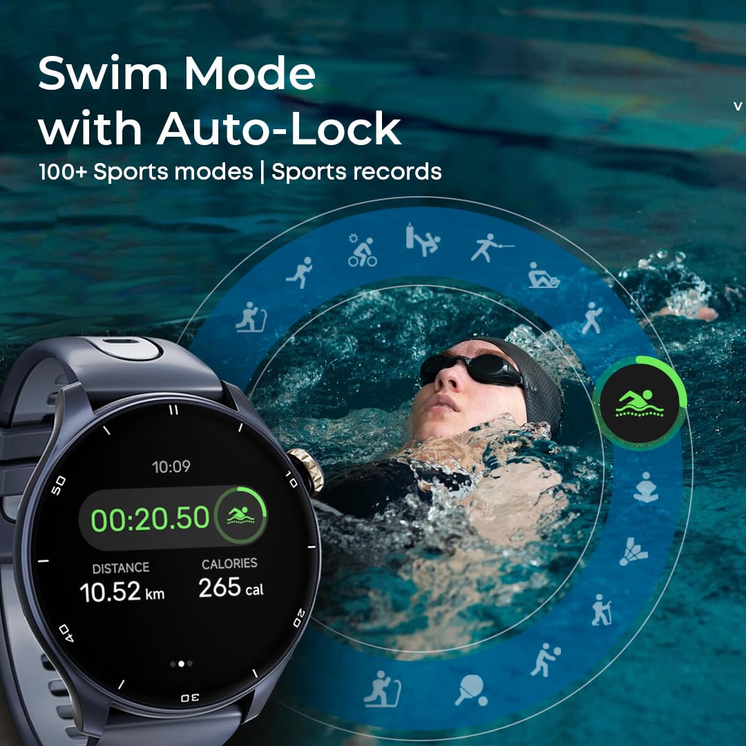 Titan Celestor 1.43" AMOLED Smart Watch with Built-in GPS, Advanced Health Intelligence, AI Voice Assistant, Aluminium Case, 100+ Sports Modes, Water Resistance – Smartwatch for Men & Women (Beige)