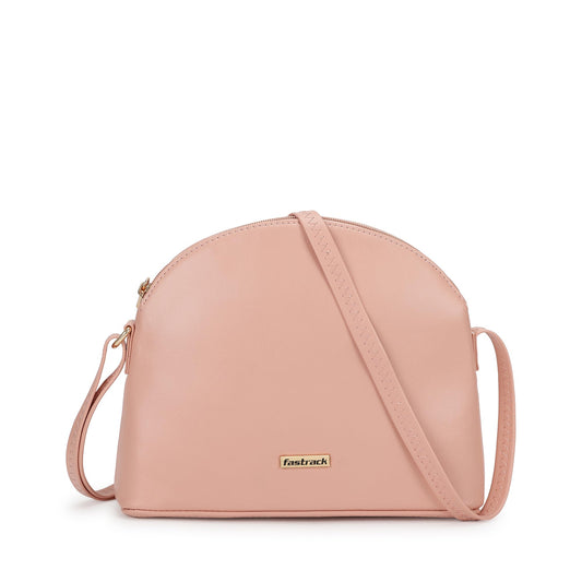 Fastrack Solid Structured Sling Bag for Women, Girls and Ladies | Quick Access Pocket | Made of Premium PU Material | Ladies Purse Handbag | Slings for Casual Carry