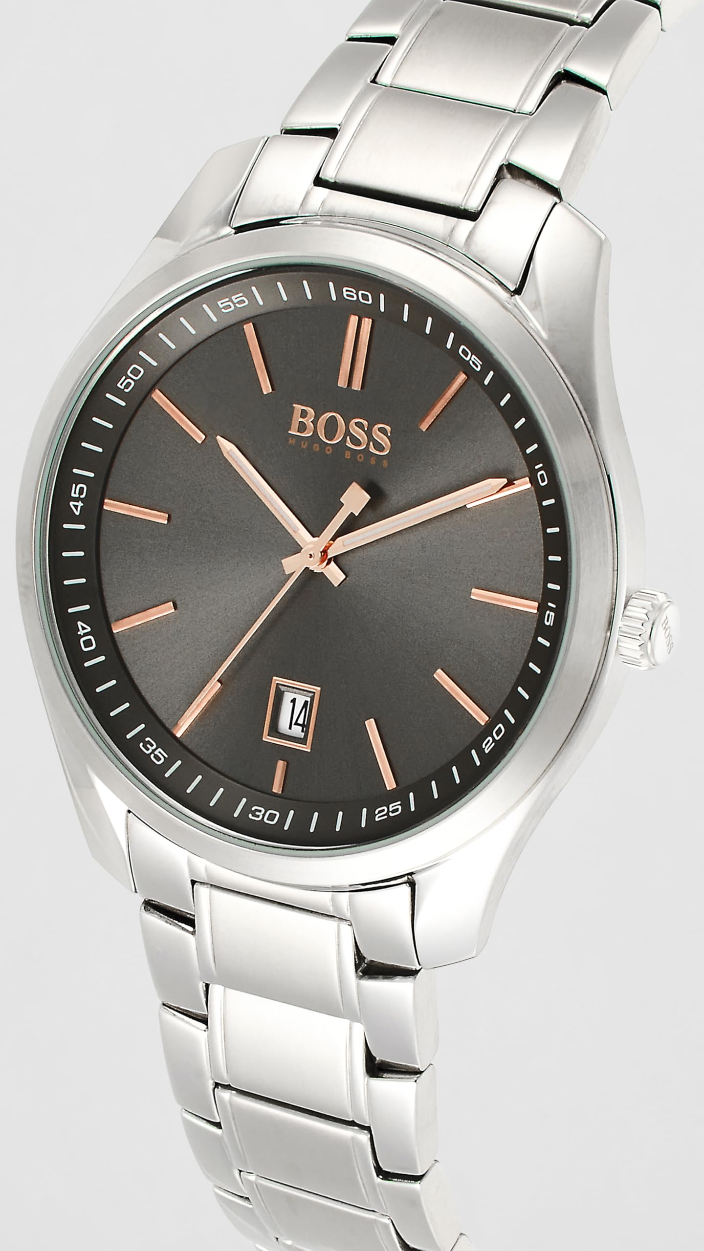 BOSS Hugo Stainless Steel Circuit Analog Gray Dial Men's Watch-1513849