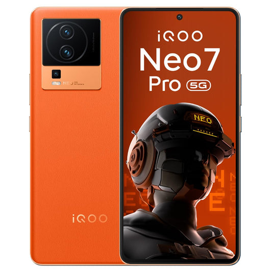 iQOO Neo 7 Pro 5G (Fearless Flame, 8Gb Ram, 128Gb Storage) | Snapdragon 8+ Gen 1 | Independent Gaming Chip | Flagship 50Mp Ois Camera | Premium Leather Design, Orange