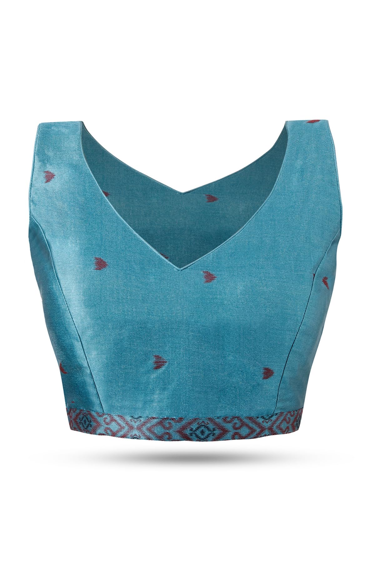 Soch Womens Turquoise Blue Tussar Zari Woven Saree