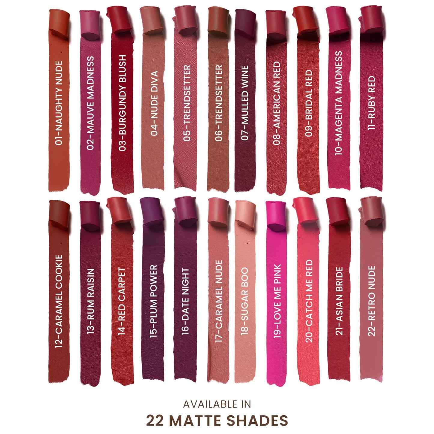 TEEN TEEN Luxe Matte Lipstick | Long Lasting | Ultra Smooth | Velvet Finish | Lightweight & Travel Friendly | Noughty-Nude, 1gm