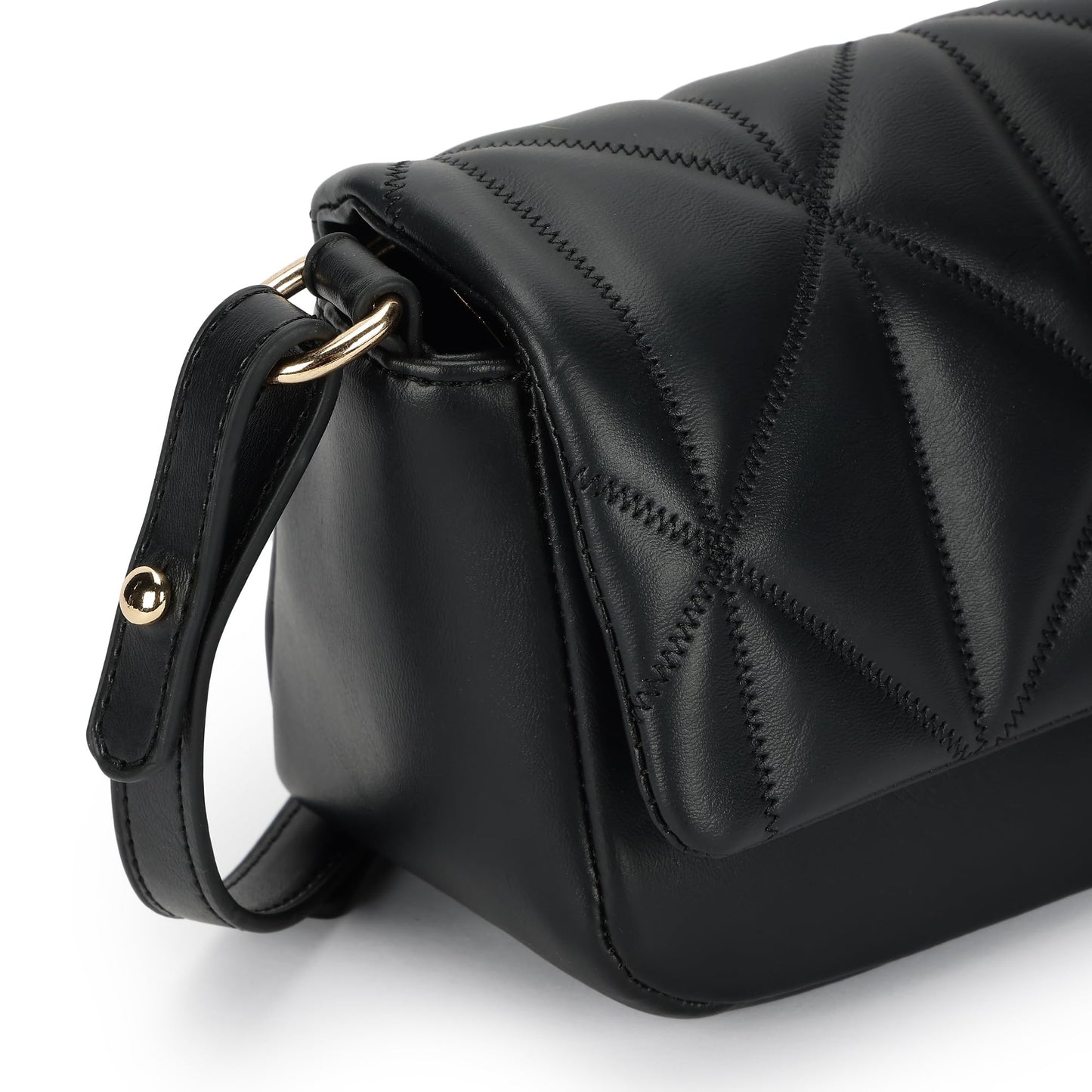 Fastrack Cloud Quilt Sling Bag for Women| Faux Leather Sling With Secure Flap Closure | Stylish Mini Bag With Organised Interior | Women's Handbags | Trendy Bags For Girls | Soft Sling Nag for Girl