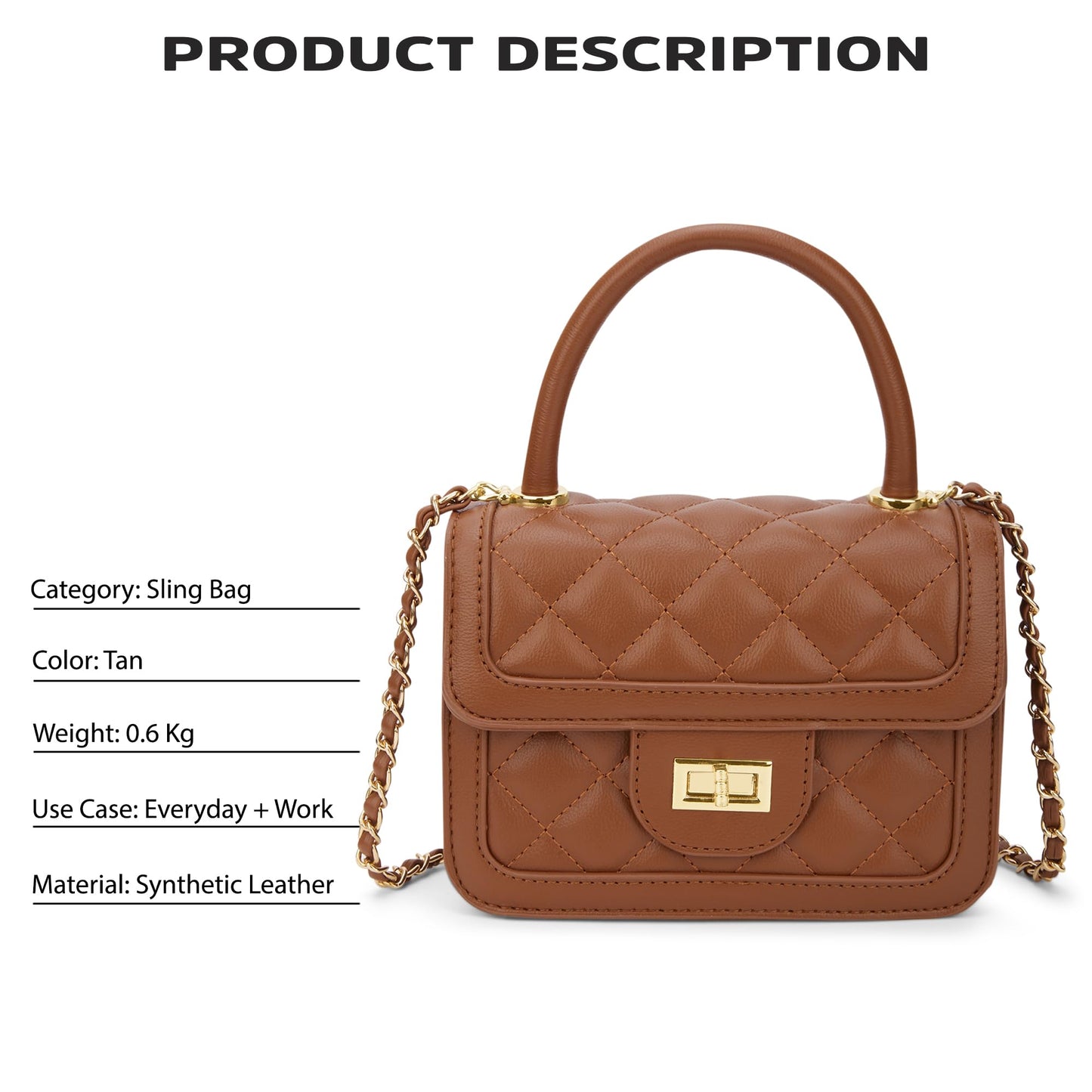 Lavie Luxe Women's Briza Flap Satchel Bag | Satchel Handbag For Work | Ladies Purse | Stylish Shoulder Bag | Gift For Women