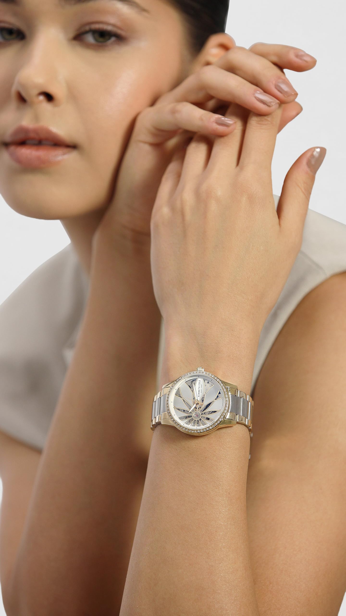 KENNETH COLE Analog Silver Dial Women's Watch-NTKCWLL0060902LD