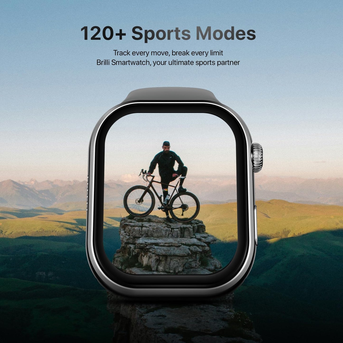 Fire-Boltt Brillia Smart Watch 2.02” AMOLED Display, Bluetooth Calling, SpO2, Heart Rate Monitor, 120+ Sports Modes, Fitness Tracker, Voice Assistant, Smart Watch for Man & Women– Grey