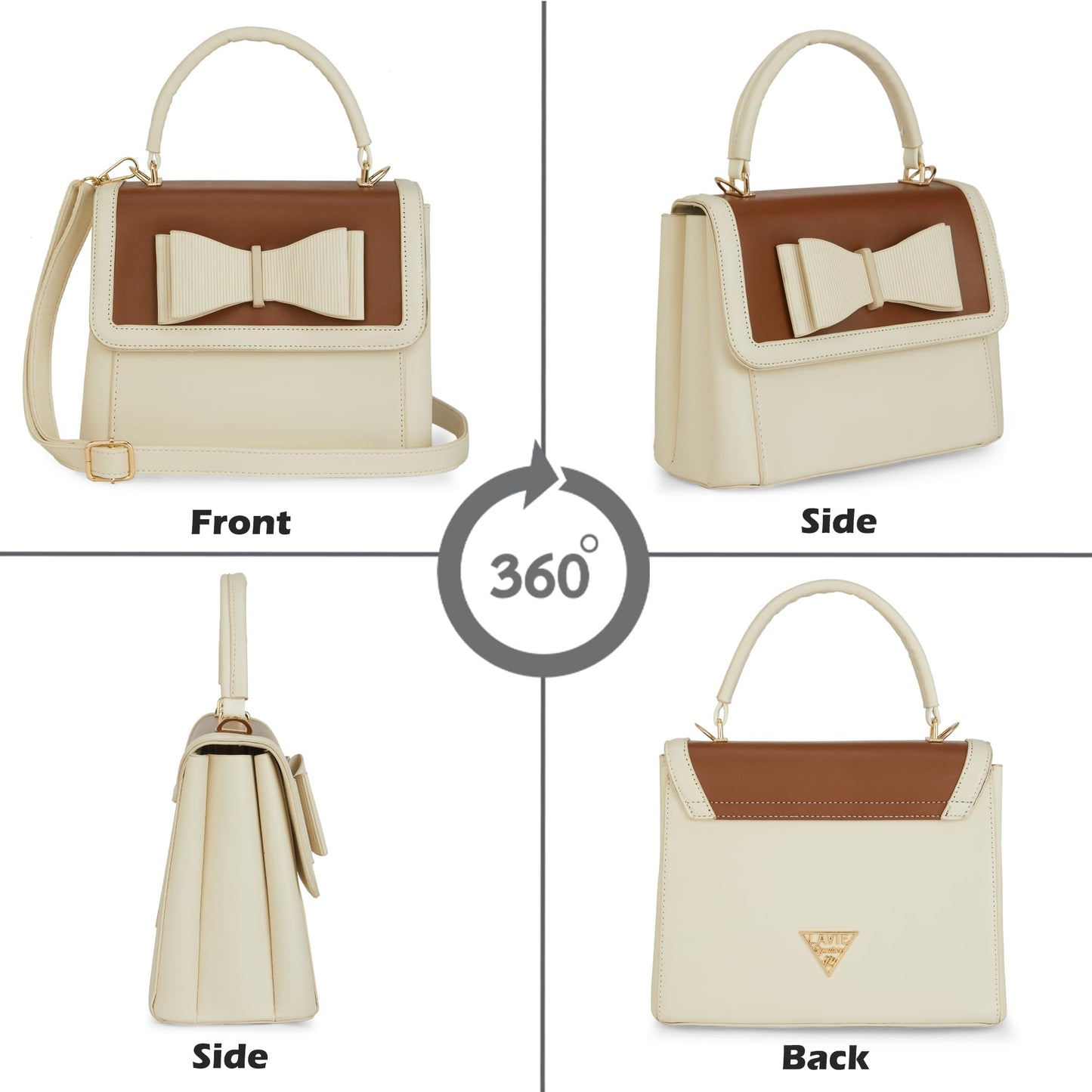 Lavie Signature Women's LS Elgin Flap Satchel Handbag for Women | Satchel Bag for Work | Ladies purse | Stylish Shoulder Bag | Gift For Women