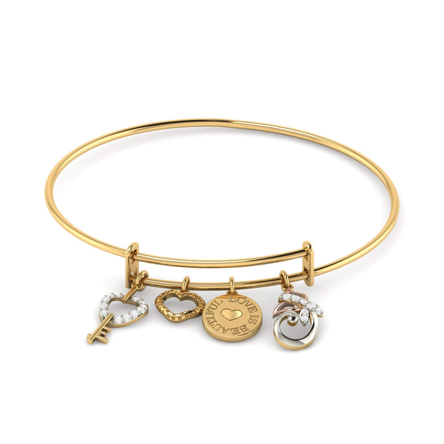 PC Jeweller 18k (750) Yellow Gold and Diamond Bracelet for Women