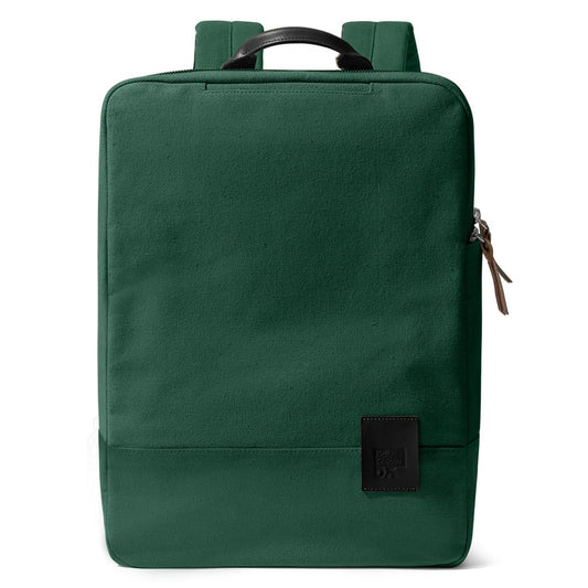 DailyObjects 9 to 9 Everyday Casual Laptop Backpack Compatible with upto 15" Laptop | Unisex Shoulder Travel Bag | Durable Canvas Material | Zippered Compartment with Slip Pockets | Trolley Sleeve