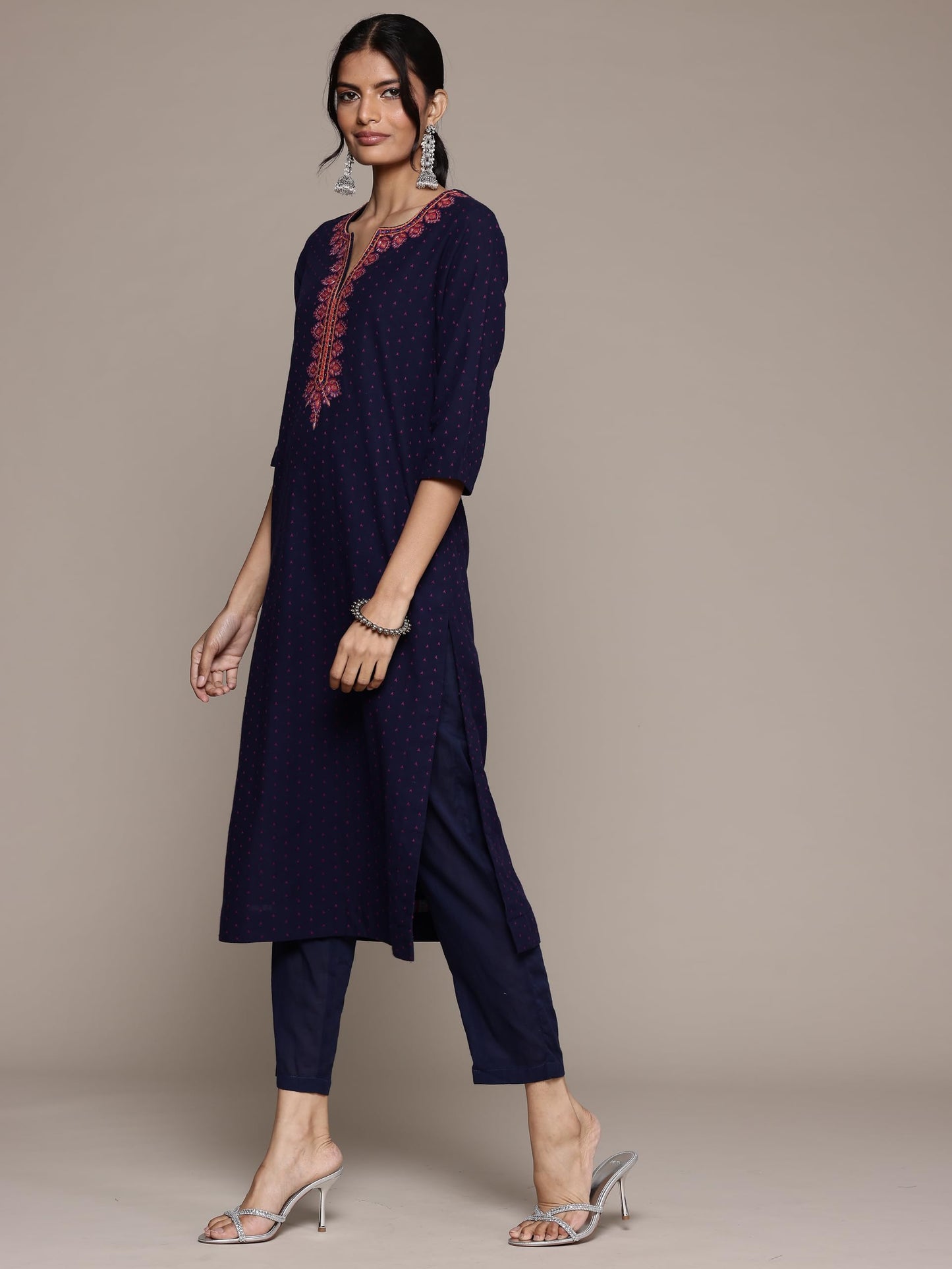 Aarke Ritu Kumar Blue Naina Kurta With Pant And Dupatta