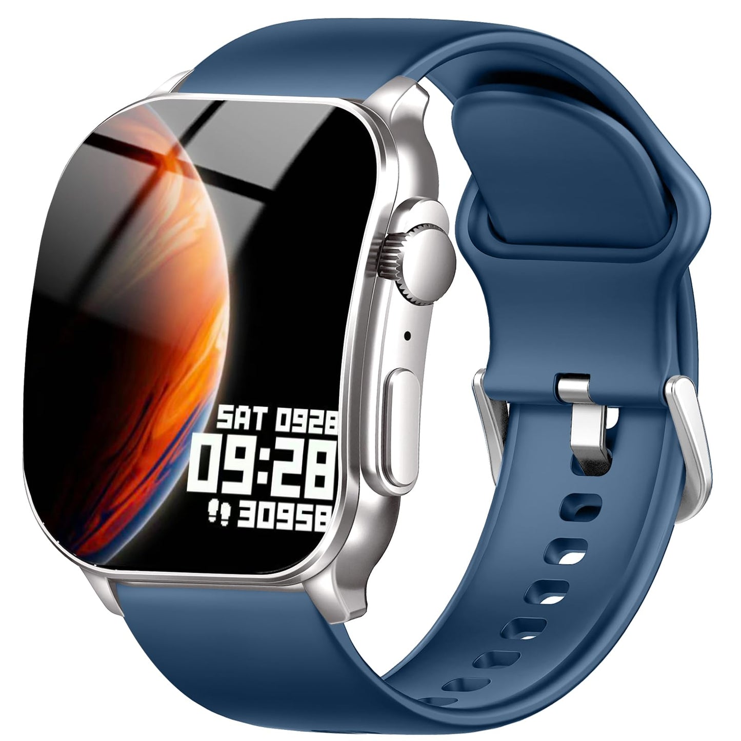 Cillso Smart Watch, 2.01''HD Smart Watch for Women Men, 110+ Sport Modes, Bluetooth Answer/Calls, IP68 Waterproof, Fitness Tracker, Fit for Android and iPhone, Blue