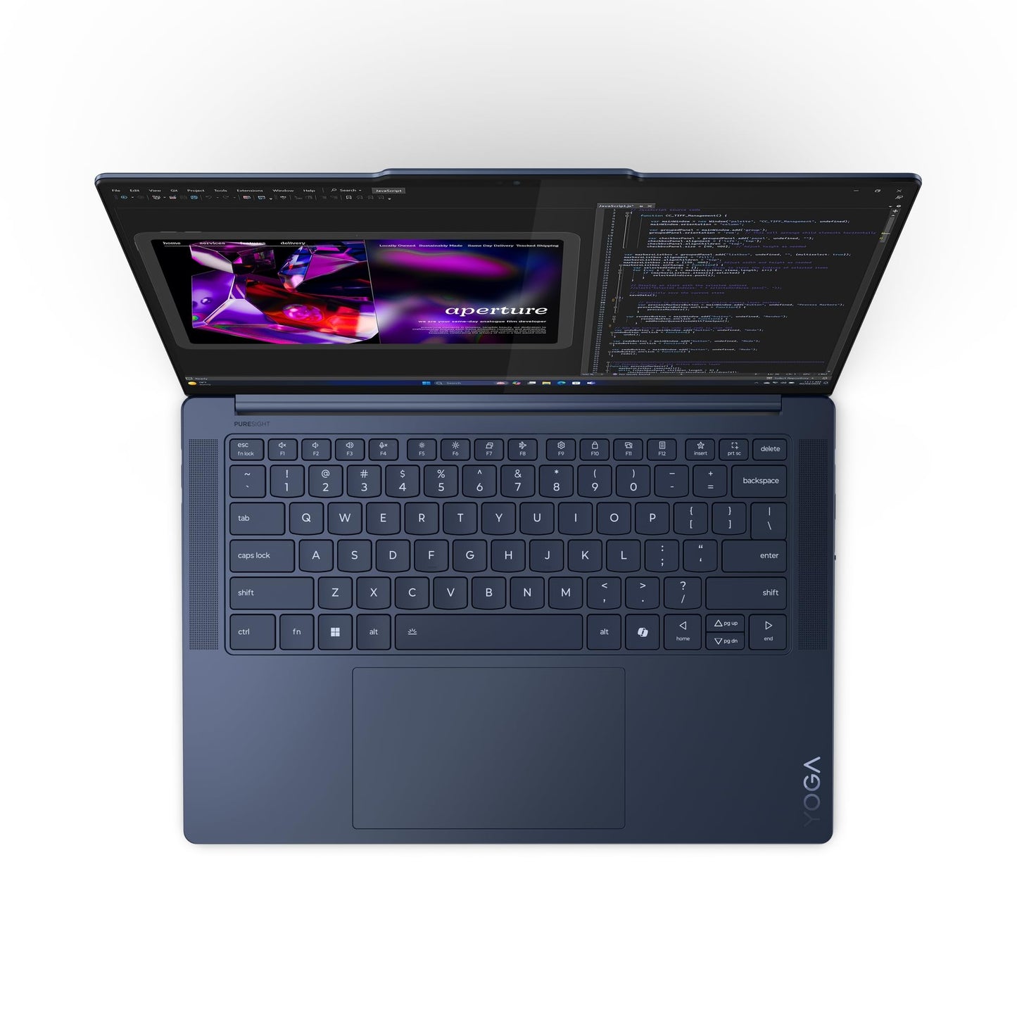 Lenovo Yoga Slim 7 Snapdragon X Elite X1E Built in-AI with Copilot+ 14"(35.5cm) 3K OLED 500Nits Touchscreen Laptop (32GB/1TB SSD/90Hz/Qualcomm NPU 45TOPS/Win11/MSO/1Yr ADP Free/Grey/1.4Kg), 83ED003BIN
