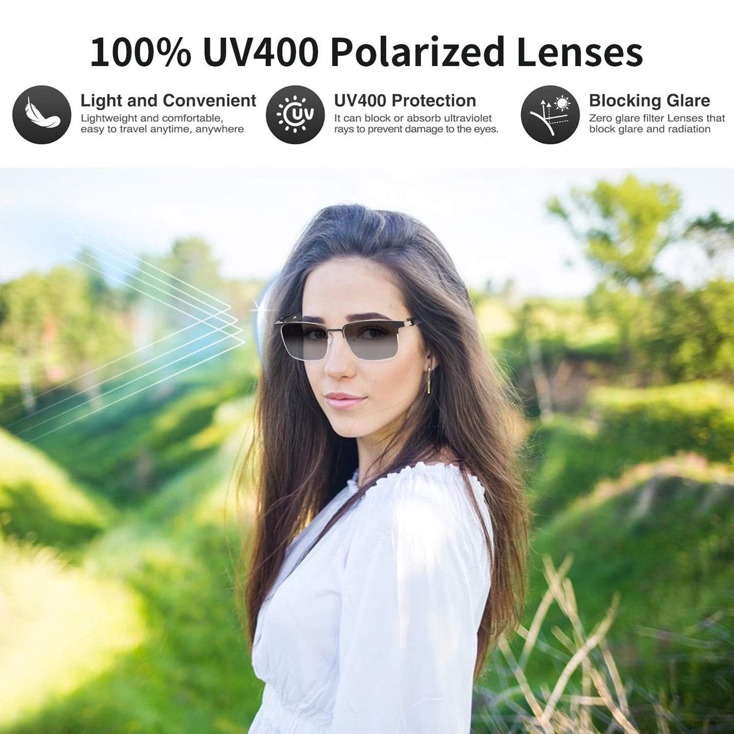 Smart AI Translator Glasses, Clear Blue Light Glasses for Woman Men, Simultaneous Interpretation Eyeglasses for 110+ Languages, Real-Time Translation, Remote Shooting,AI Smart Sunglasses for Travel -S