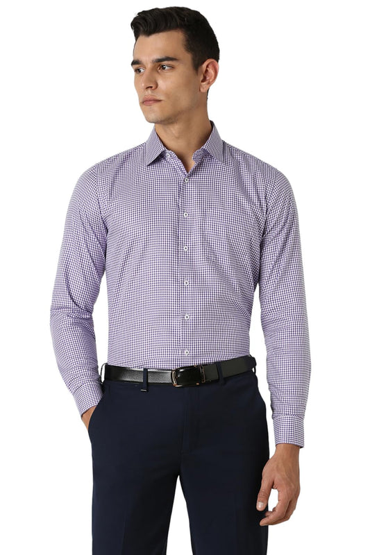 Van Heusen Men's Slim Fit Shirt (VHSFFSLB363431_Purple 42)