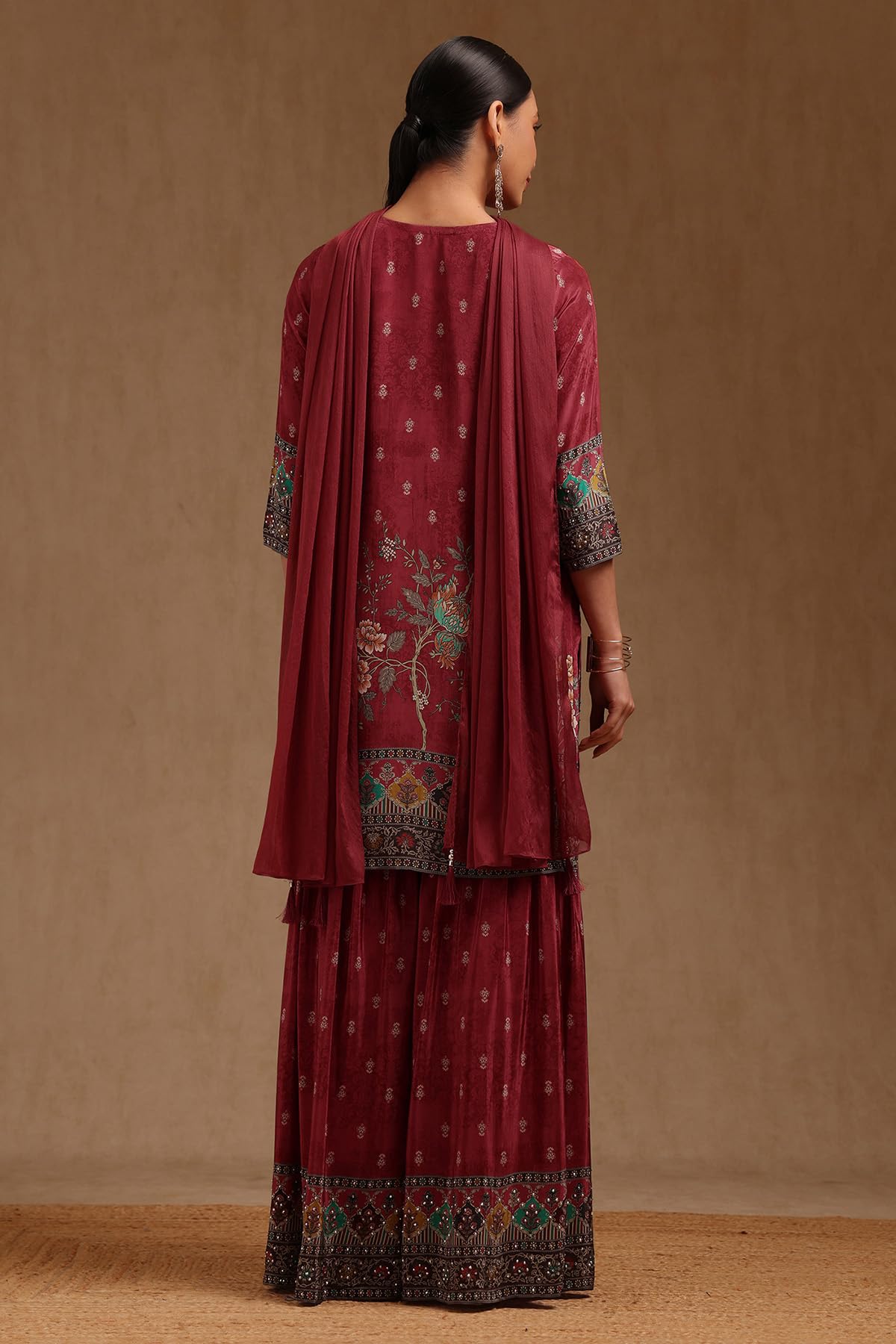 Soch Women's Crepe Salwar Suit Set (EWA5CD22372_Red