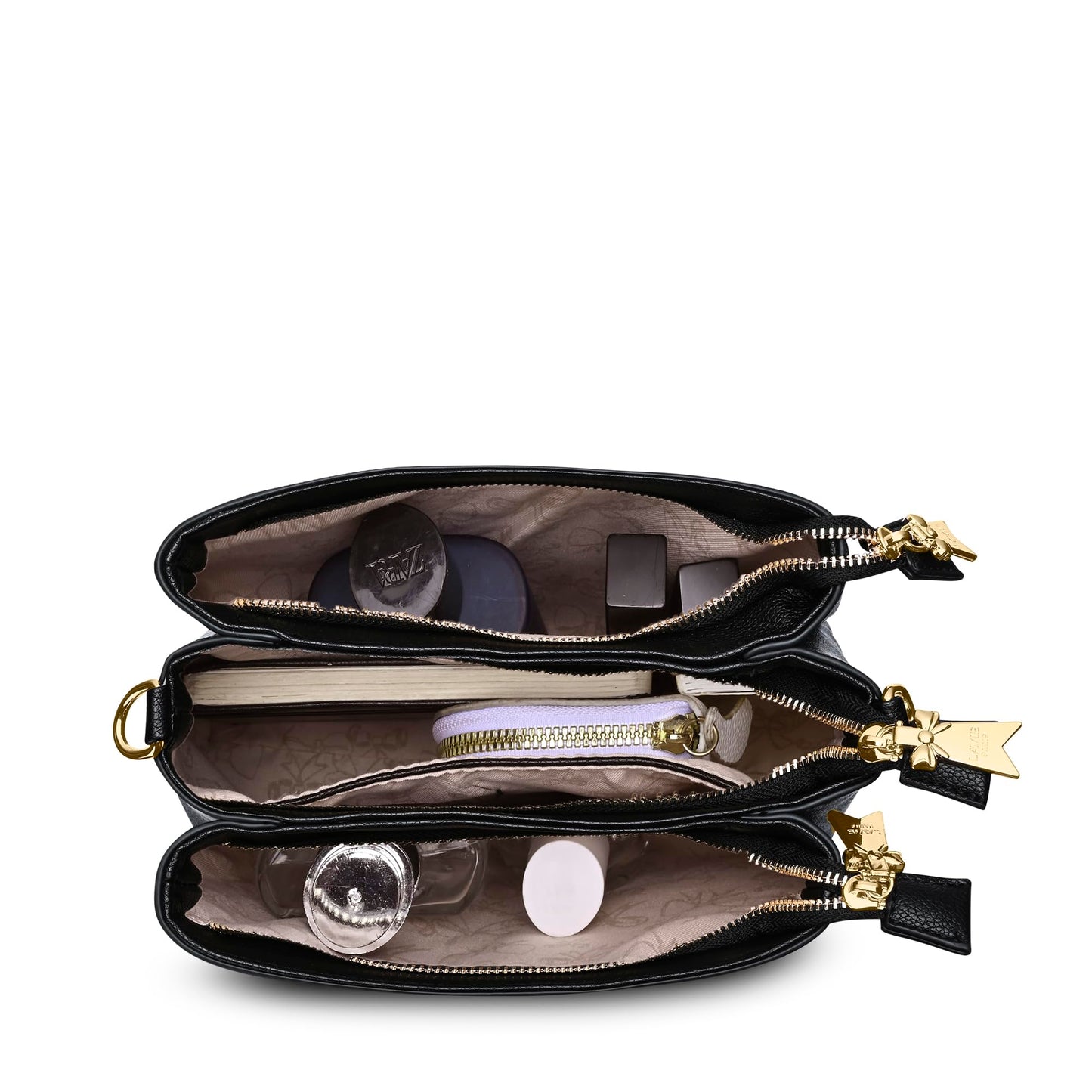 LAVIE PARIS Women's Lior 3 Compartment Crossbody Sling Bag | Ladies Purse Handbag | Gift for Women