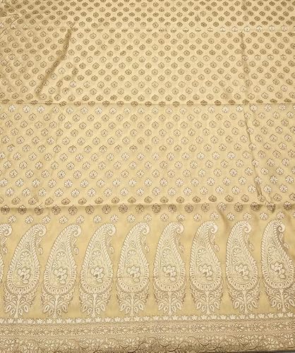 The SDF India Women's Poly Silk Woven Banarasi Jacquard Salwar Suit Dress Material (Tusser)