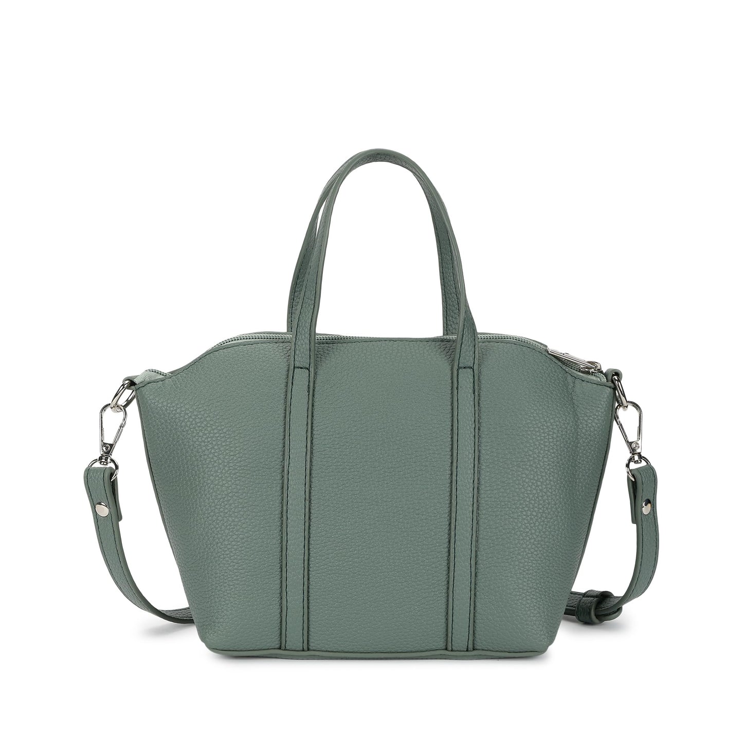 Fastrack Smooth Talker Sling Bag for Women | Detachable Sling Belt, Handle Carry Option, Pebbled Faux Leather, Top Zip Closure & Inner Access Pockets | Versatile & Stylish Compact Bag