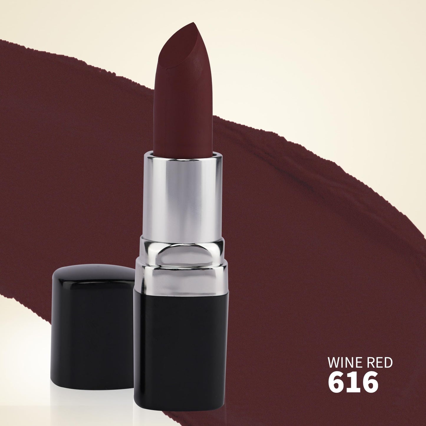 Barva Natural & Moisturising Lipsticks Made Using Pure Ghee, Kokum Butter And Mineral Colours, 4.3g (Wine Red 616)