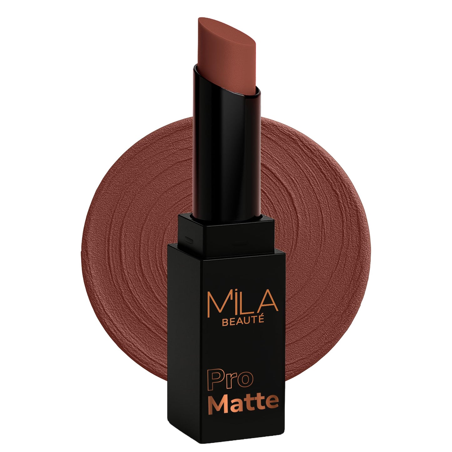 Mila Beauté Pro Matte Lipstick | Highly Pigmented & Long lasting | Semi Matte Finish | Light Weight Lipstick | Single Swipe Application | Luxurious Lip Color | Shade - (Zeenat, 4.2g)