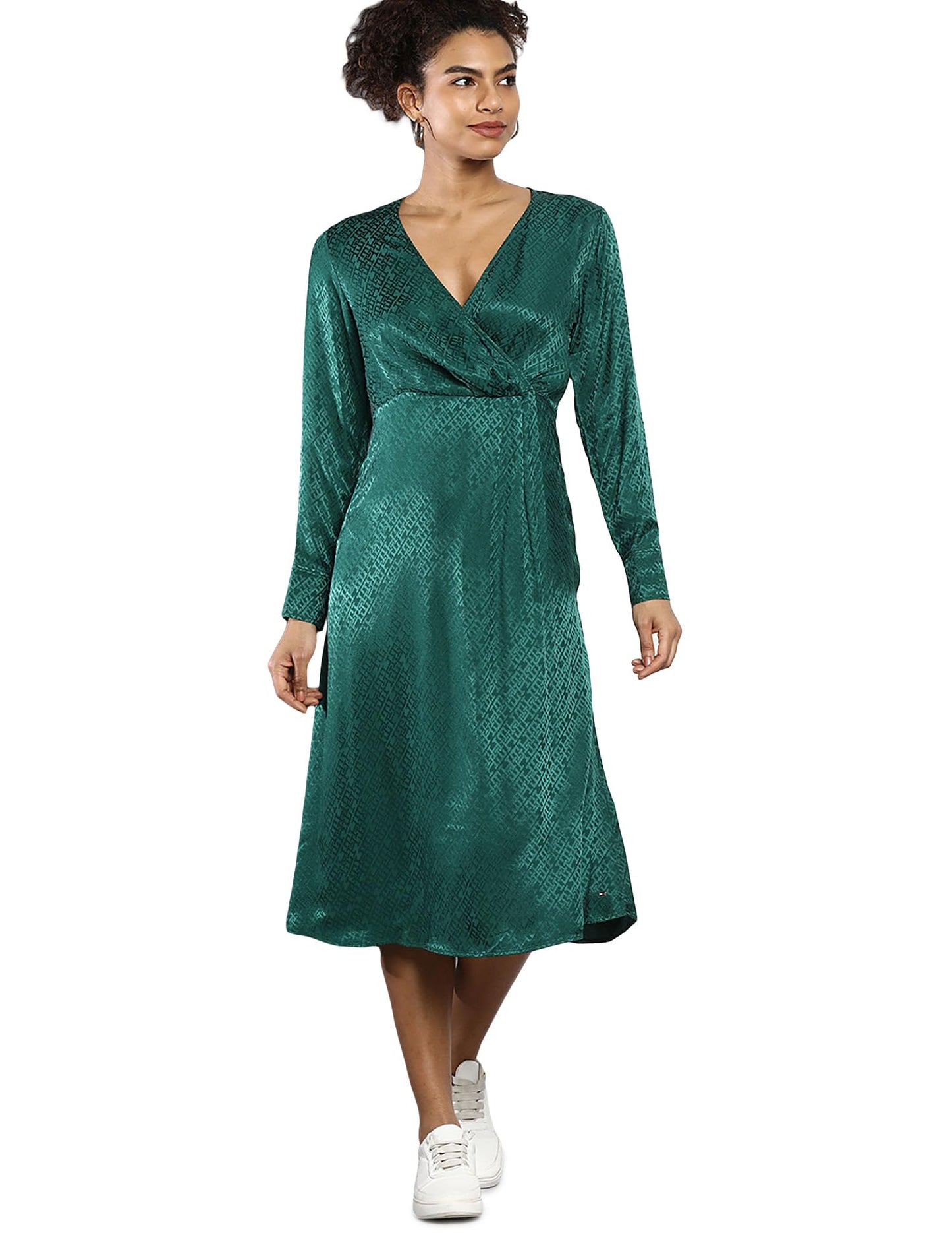 Tommy Hilfiger Womens Green Color Dress (34)