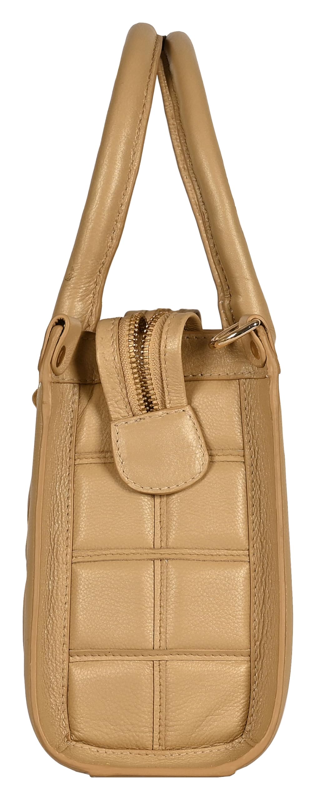eske Viviana Genuine Leather Women's Handbag (Light Gold)