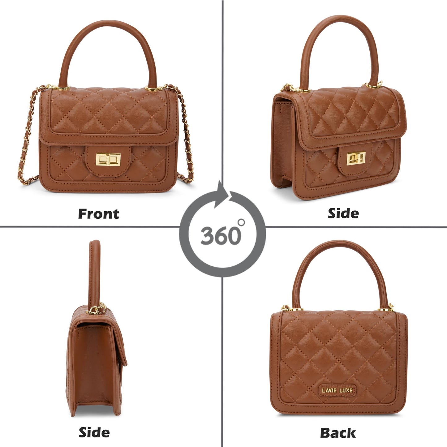 Lavie Luxe Women's Briza Flap Satchel Bag | Satchel Handbag For Work | Ladies Purse | Stylish Shoulder Bag | Gift For Women