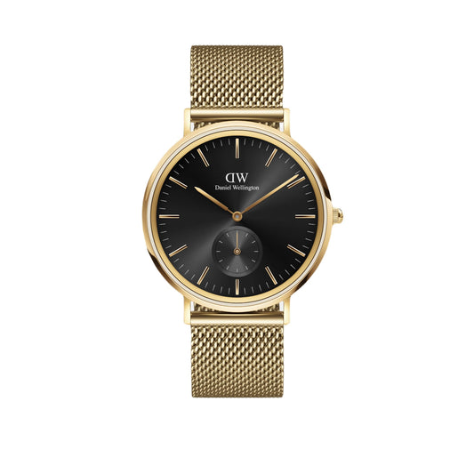 DANIEL WELLINGTON Men Black Round Analogue Watch- DW00100713K