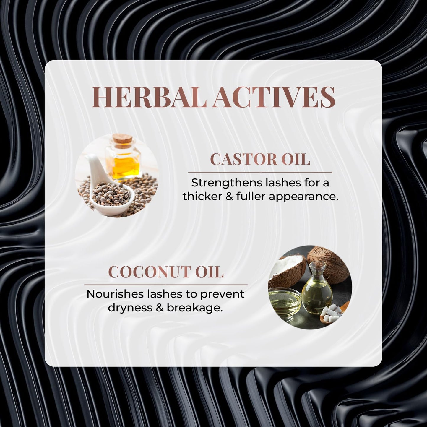 Just Herbs 2-in-1 Serum-infused Lash Enhancing Mascara Castor Oil + Coconut Oil 8g