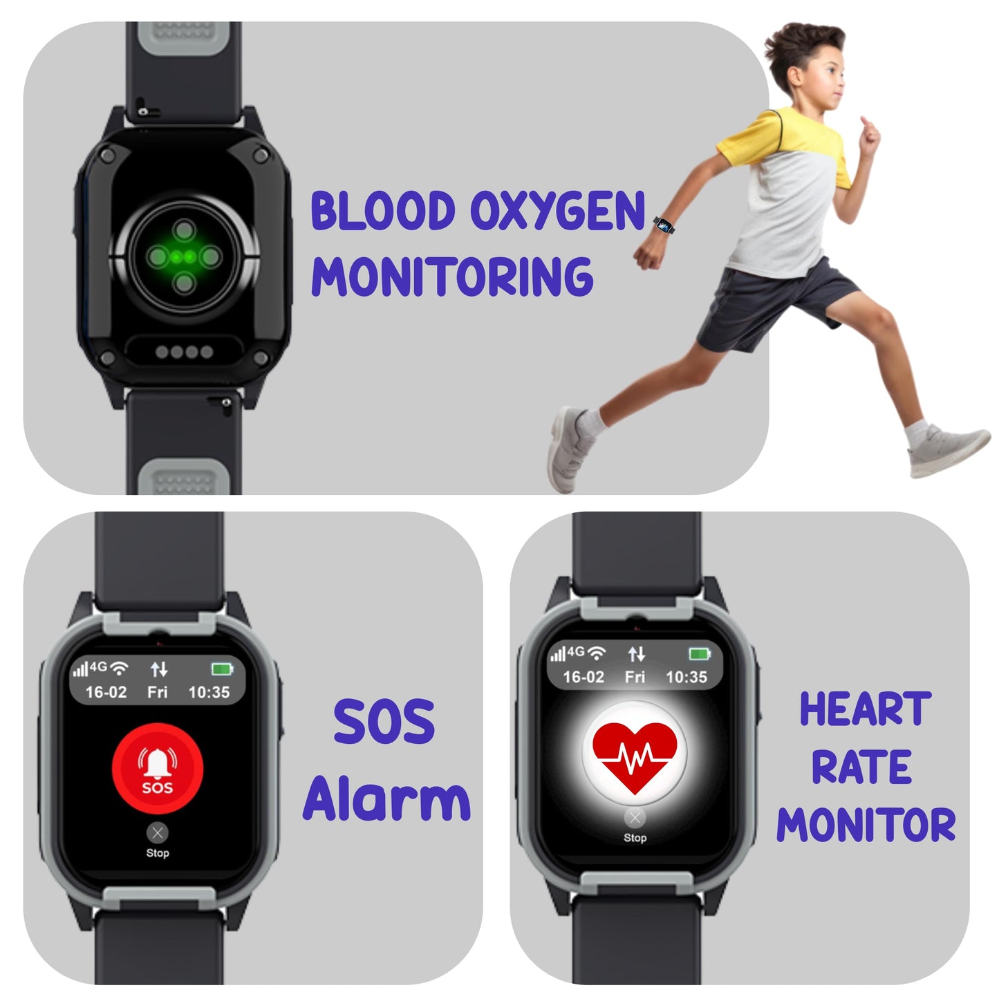 SPIKY Gnome Kids Smartwatch | with HD 4G Video & Voice Calling | IP67 Water Resistant, GPS - LBS Tracking - WiFi, Geo Fencing, SOS Button | Best Smartwatch for Kids Boys & Girls | Age 4 to 14 Years