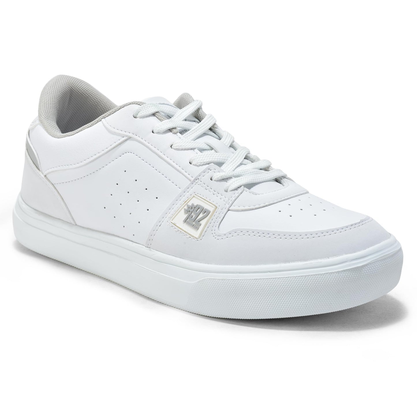 Woodland Men's White PU Sneakers-8 UK (42EURO) (OSNK 4988023)