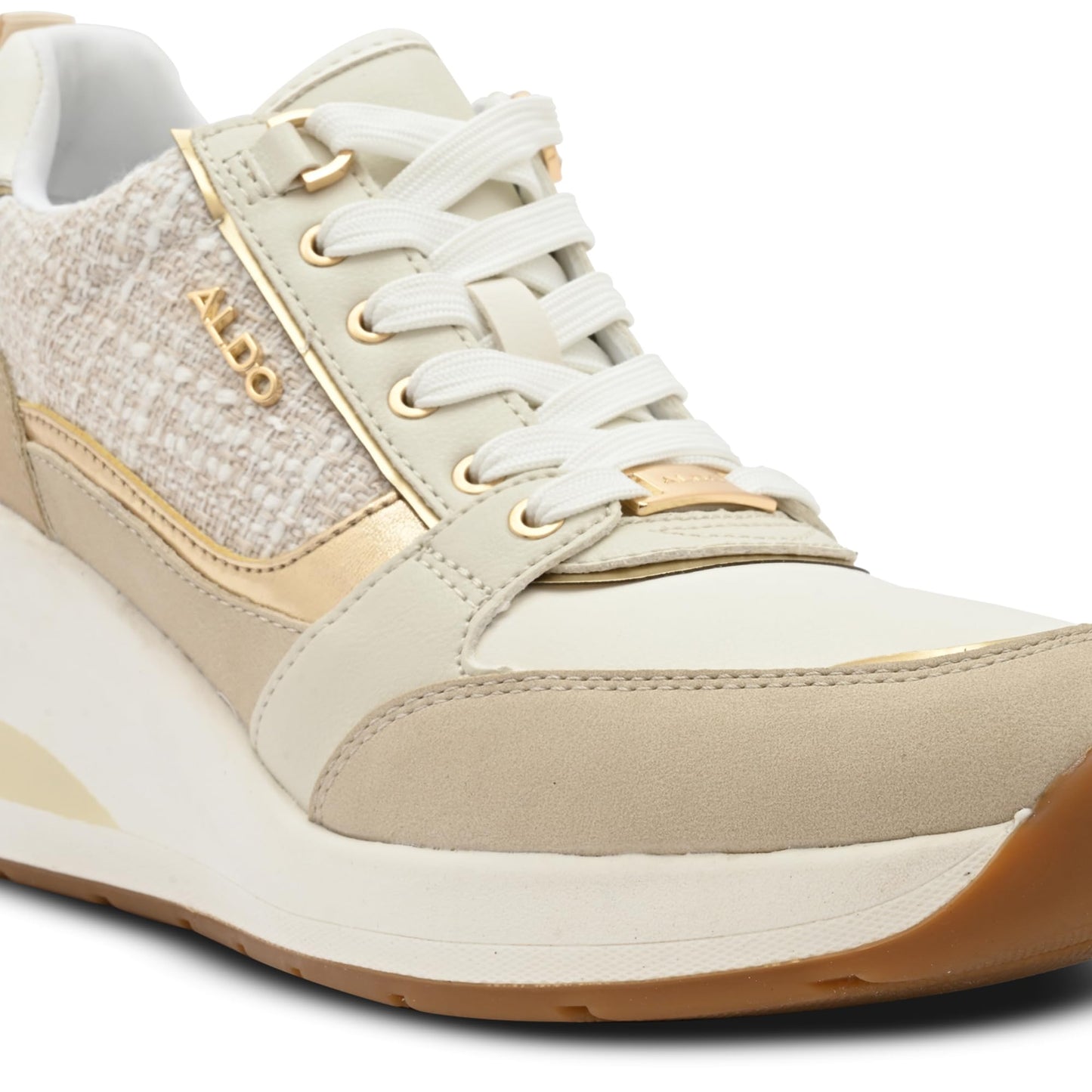 Aldo Womens CAROTERIEL-IN680 Ladies Light Pink Wedge Sneakers, 2 UK