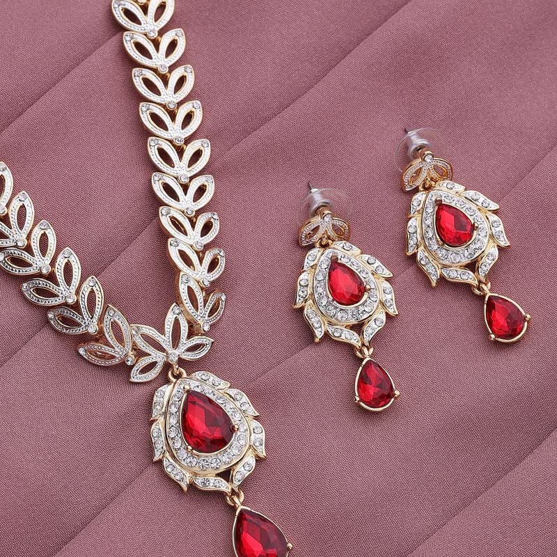 Estele Trendy and Fancy Fashion Jewellery Design Necklace Set for Women