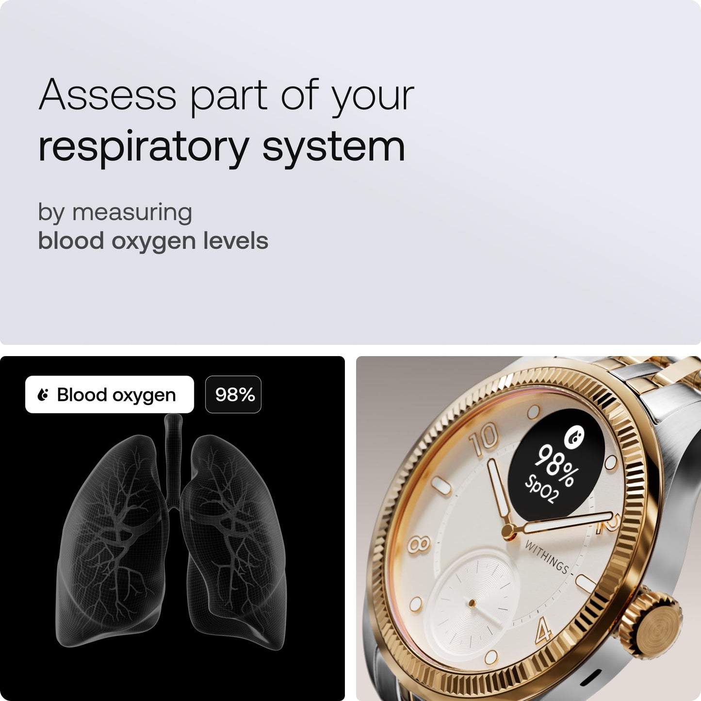 Withings ScanWatch Nova Brilliant, Heart Health Hybrid Unisex Smartwatch- ECG, SPO2, Temperature Monitoring, Sleep, Respiratory Health, Cycle Monitoring, 30-Day Battery Life (Gold-Silver)