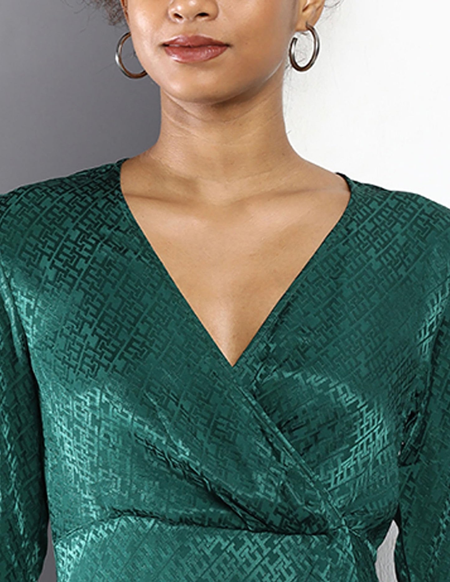 Tommy Hilfiger Womens Green Color Dress (34)