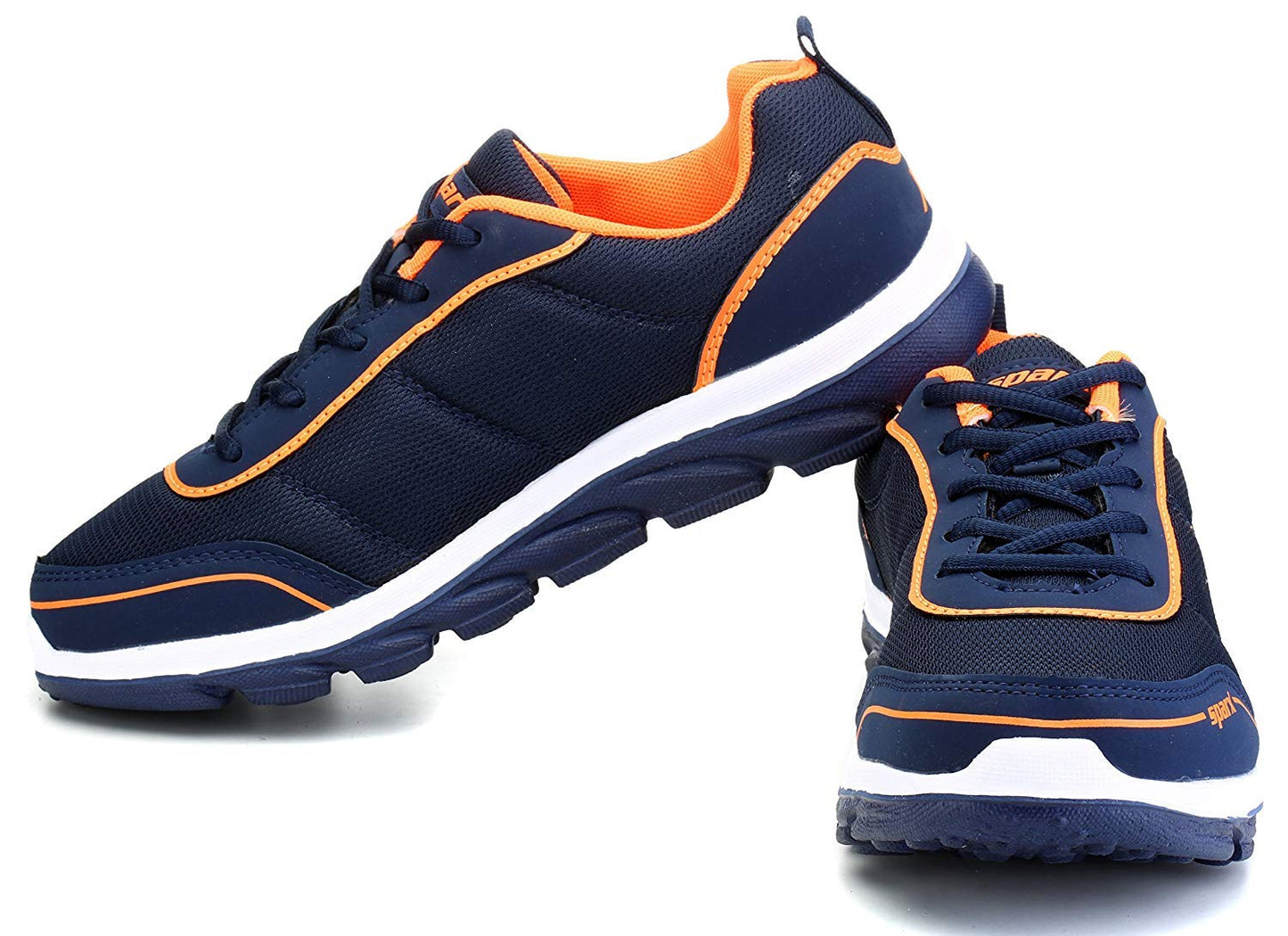 Sparx Men Blue & Orange Sports Shoes-9