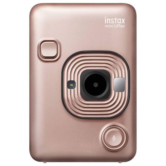 Fujifilm Instax Mini LiPlay Hybrid Instant Camera (Blush Gold)