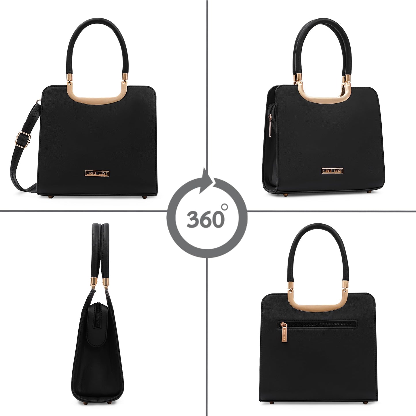 Lavie Luxe Women's Celie Satchel Bag | Satchel Handbag for Work | Ladies purse | Stylish Shoulder Bag | Gift for Women