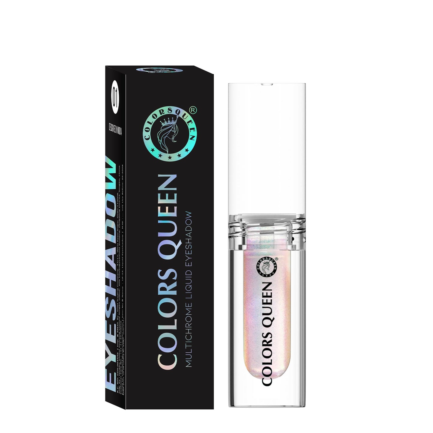 Colors Queen Multichrome Liquid Eyeshadow | Long Wearing & Highly Pigmented Eyeshadow with Metallic Finish | Transfer Proof & Smudge Proof Liquid Eye Shadow for Eye Makeup (10 - Diamond Dust)