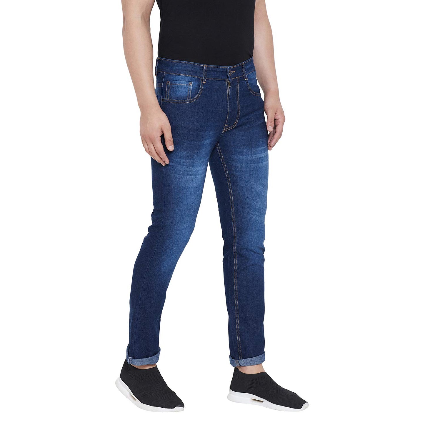 Ben Martin Men's Regular Fit Denim Jeans (BM-WJ03-DARK-P13-42, Blue)
