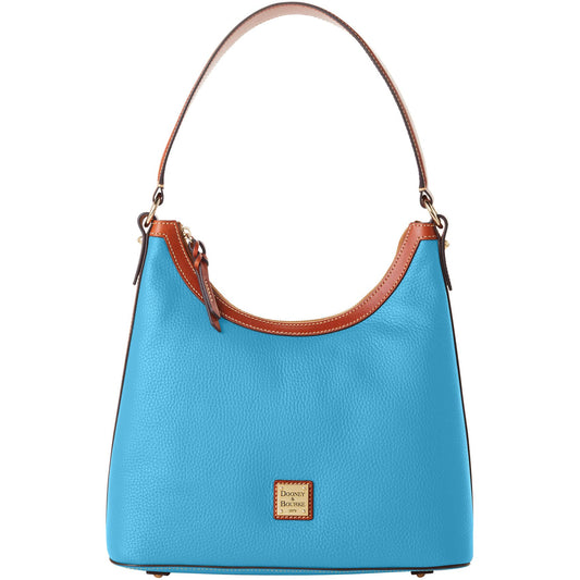 Dooney & Bourke Handbag, Pebble Grain Hobo Shoulder Bag - Sky Blue, Sky Blue, One Size